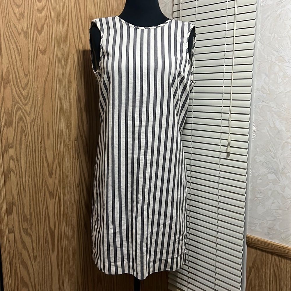 Theory Striped shift dress